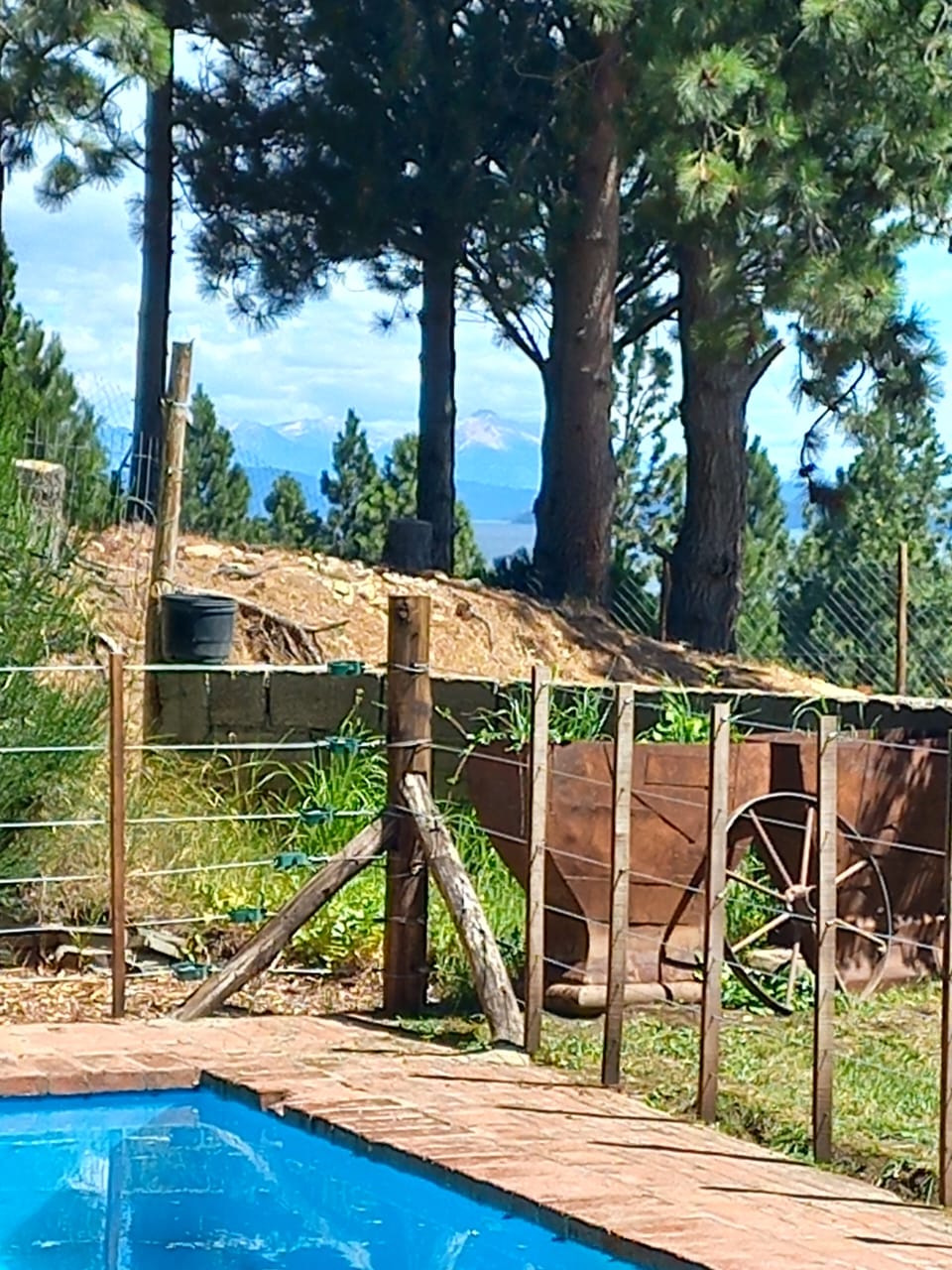 Vista al lago Nahuel Huapi desde la casa en Bariloche